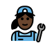 woman mechanic, dark skin tone